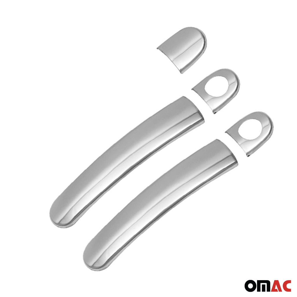 2012-2019 VW Beetle Car Door Handle Cover Protector Stainless Steel Chrome 2 Key Hole