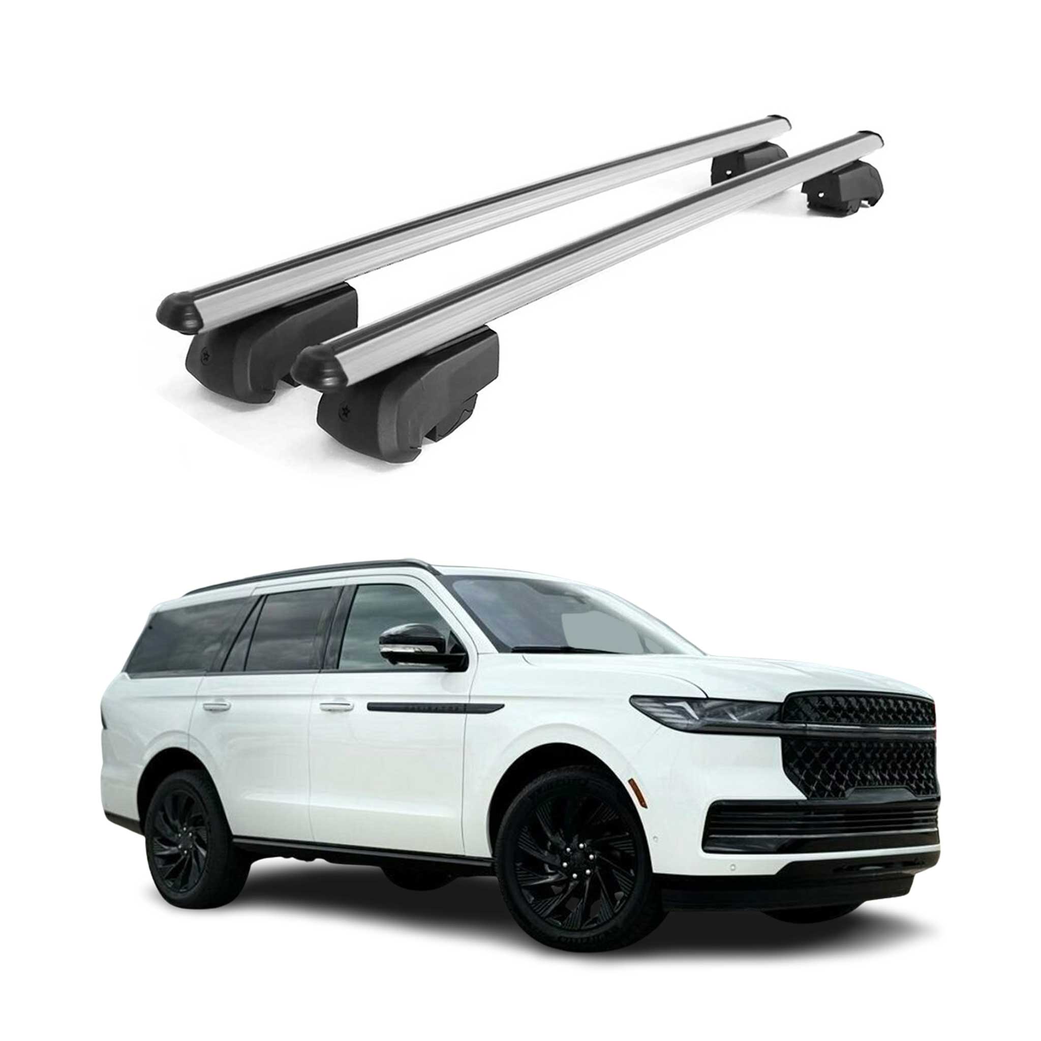 2025-2026 Lincoln Navigator Roof Rack Cross Bars Luggage Carrier Gray 2 Pieces