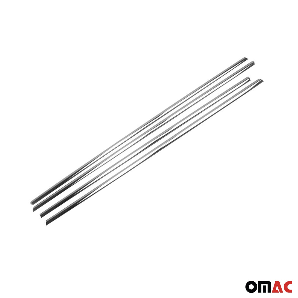 2015-2021 VW Golf GTI MK7 Window Molding Trim Streamer Stainless Steel Silver 4 Pcs