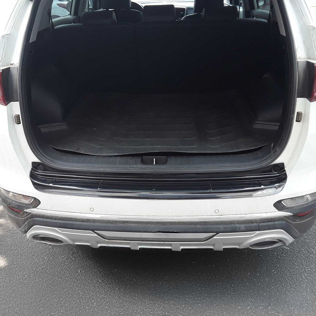 2020-2022 Kia Sportage QL FL Rear Bumper Sill Cover Acrylic Gloss Black 1Pcs