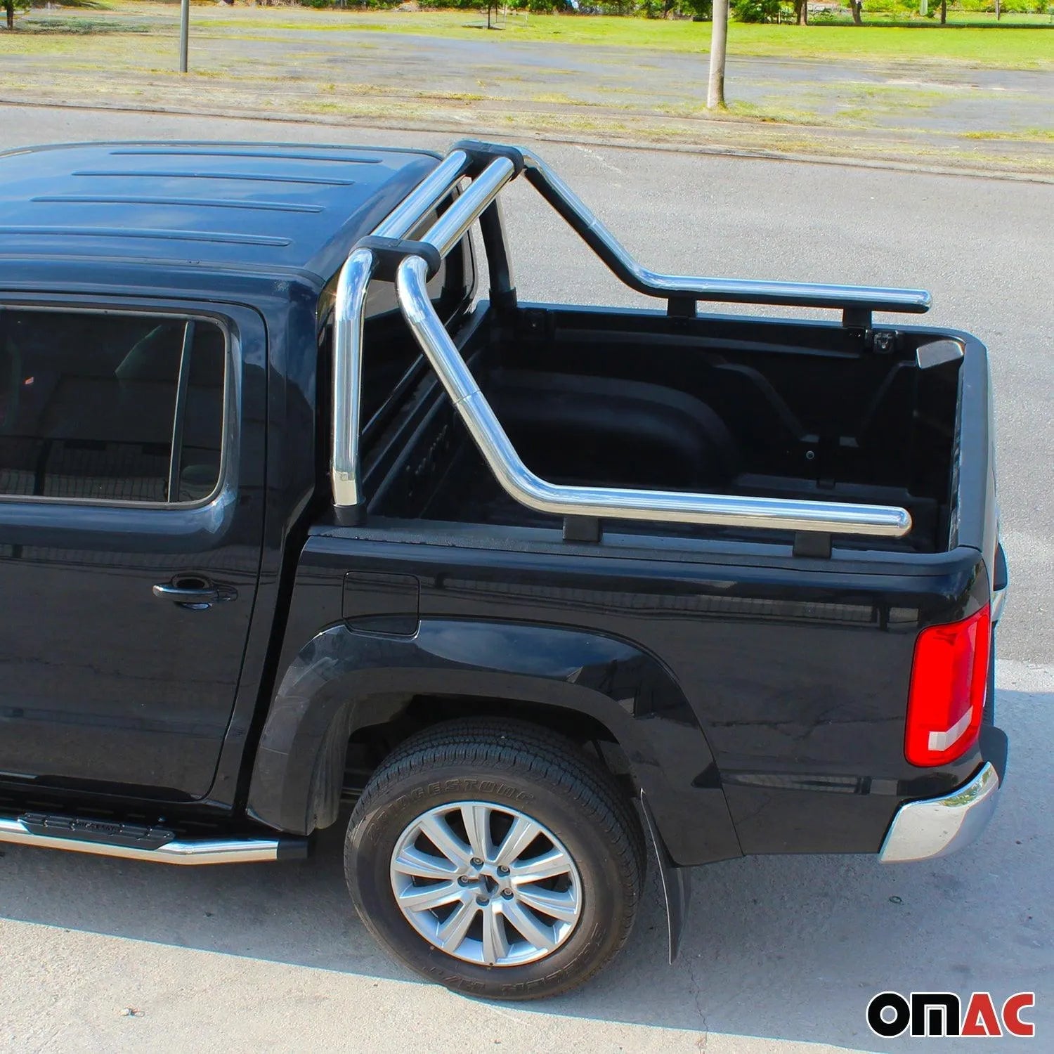 2010-2020 VW Amarok Sport Bar Truck Bed Chase Roll Bar Stainless Steel Silver 1Pc