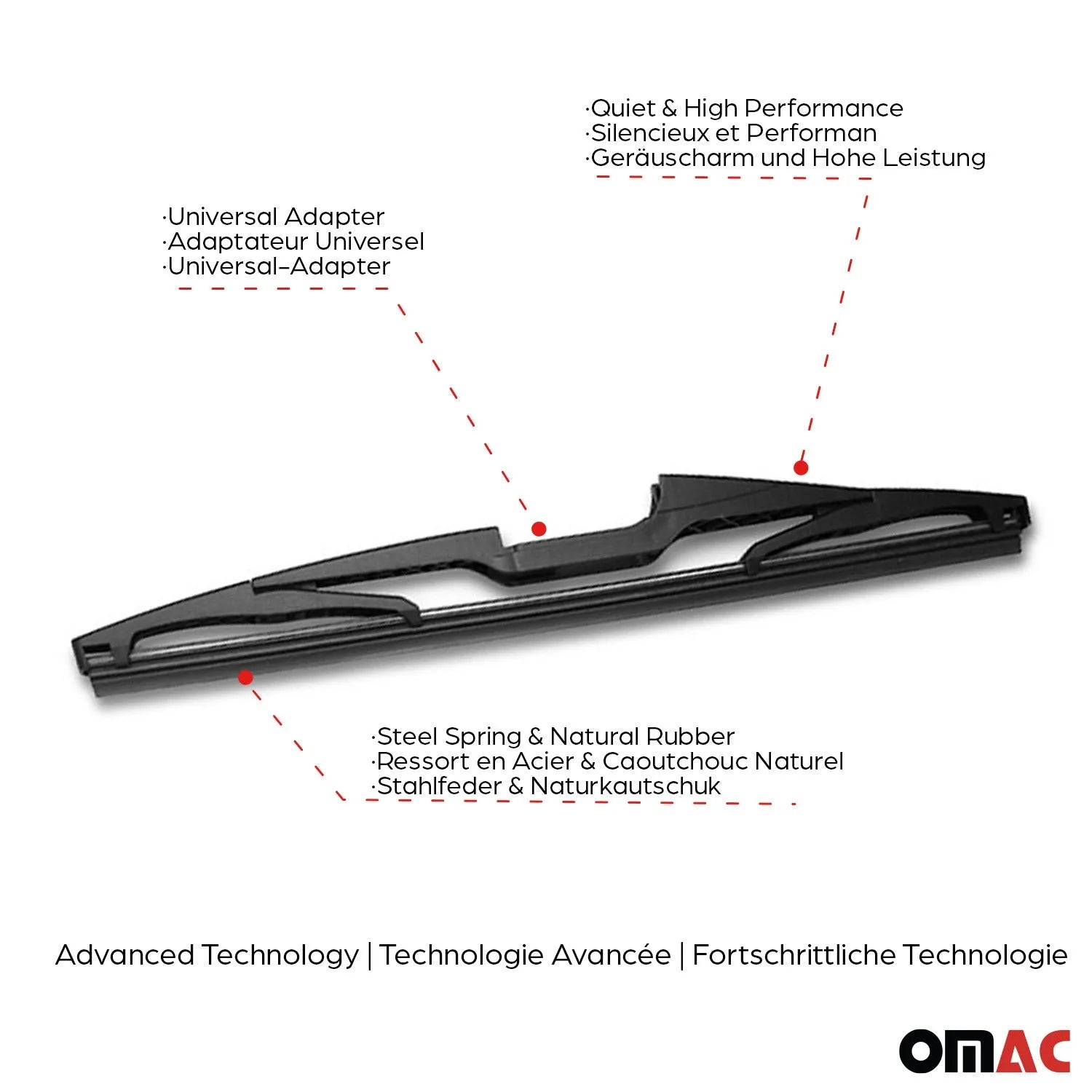 2019-2021 Honda Civic Hatchback Rear Windshield Wiper Blades