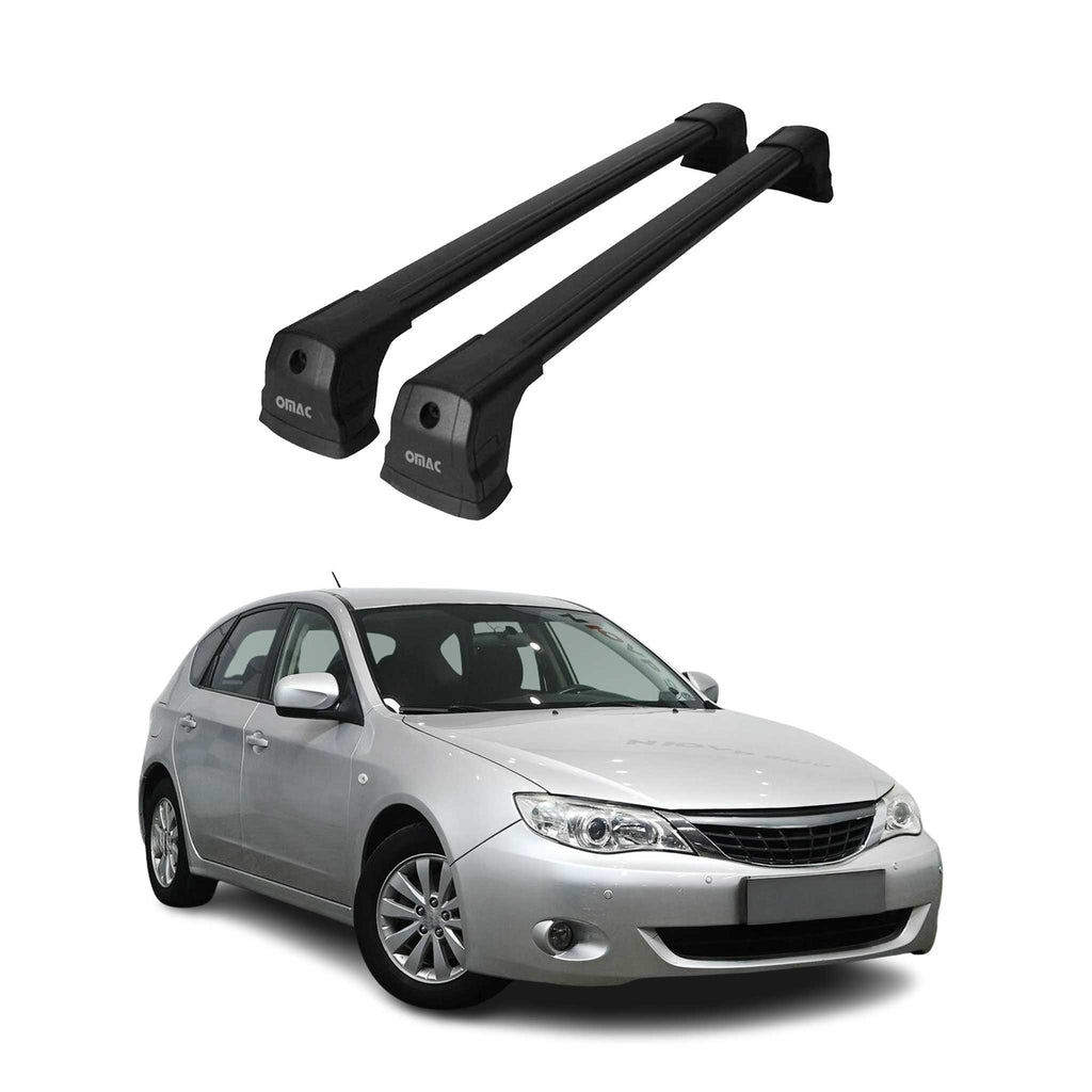 Fix Points Roof Racks Cross Bar Carrier for Mazda5 2006-2017 Alu Black 2x