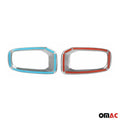 2015-2018 Jeep Renegade Fog Light Lamp Bezel Cover Steel Dark 2 Pcs