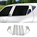 2011-2017 Nissan Juke Window B Pillar Posts Door Trim Cover Stainless Steel Silver 6x
