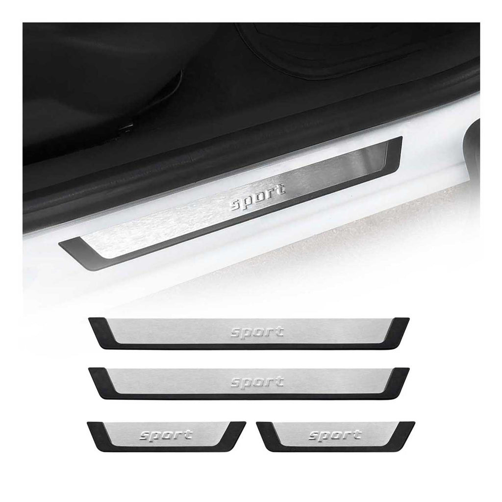 Ford Explorer Edge Door Sill Scuff Plate Scratch Protector Sport Brushed Stainless Steel 4Pcs