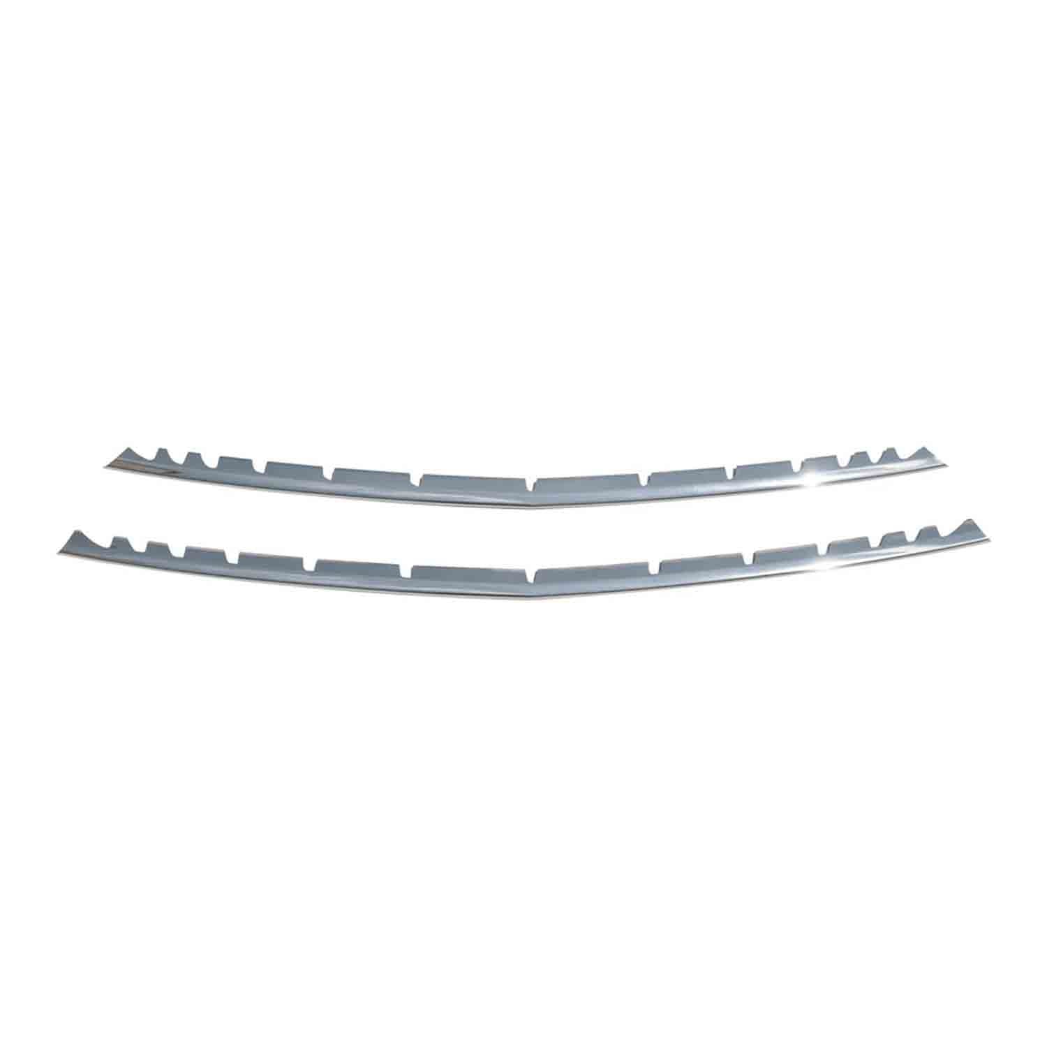 2016-2024 Mercedes Metris Front Bumper Trim Molding Stainless Steel 2Pcs