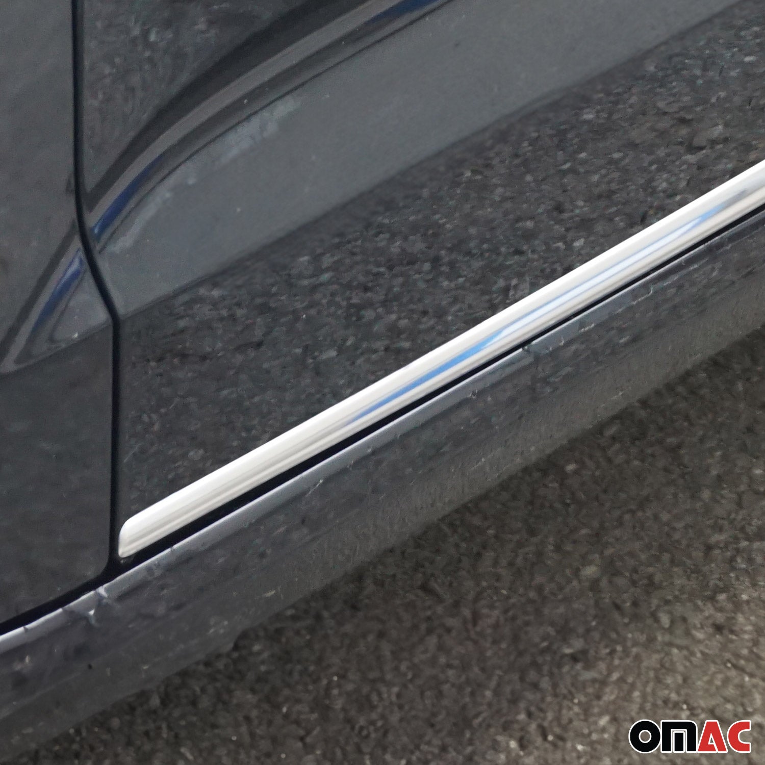 2015-2020 Audi A3 Side Door Molding Trim Skirt Garnish Stainless Steel Silver 4 Pcs