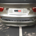 2015-2021 VW Golf Mk7 Rear Bumper Guard Carbon Foiled & Stainless Steel Silver