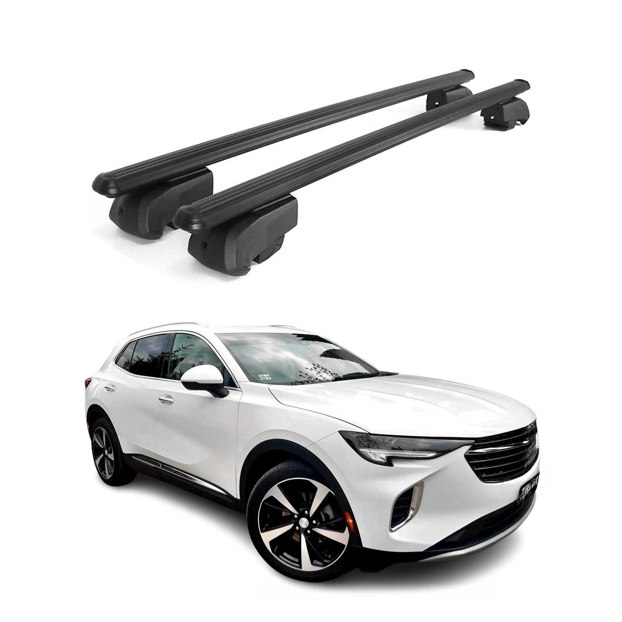 2021-2024 Buick Envision Roof Rack Cross Bars Black