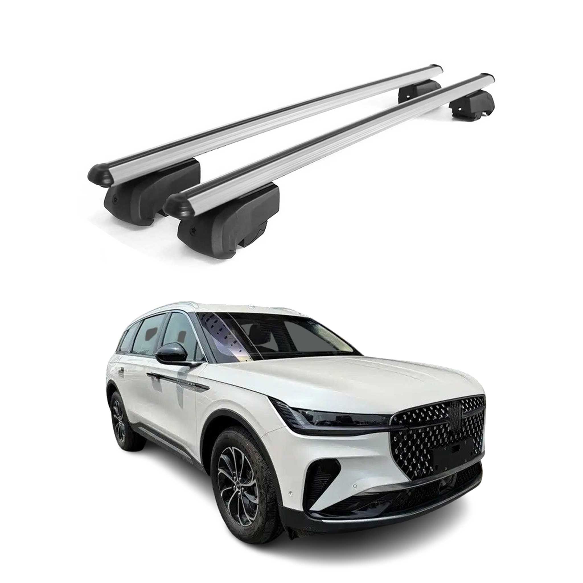2024 Lincoln Nautilus Roof Rack Cross Bars Silver