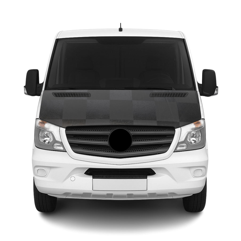 2014-2018 Mercedes Sprinter W906 Car Bonnet Mask Hood Bra Full Chequered
