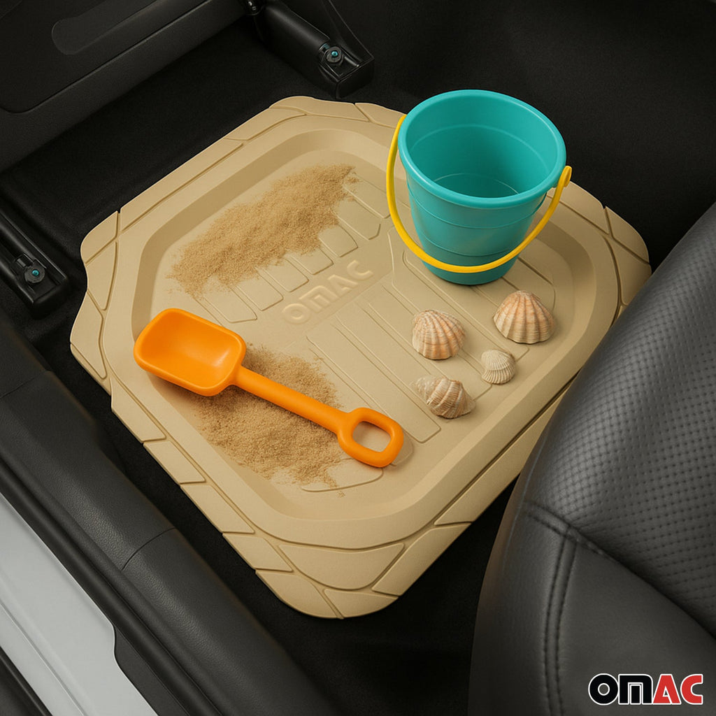 Buick Encore Heavy Duty Trim to fit Floor Mats Liner Tan All Weather 4Pcs