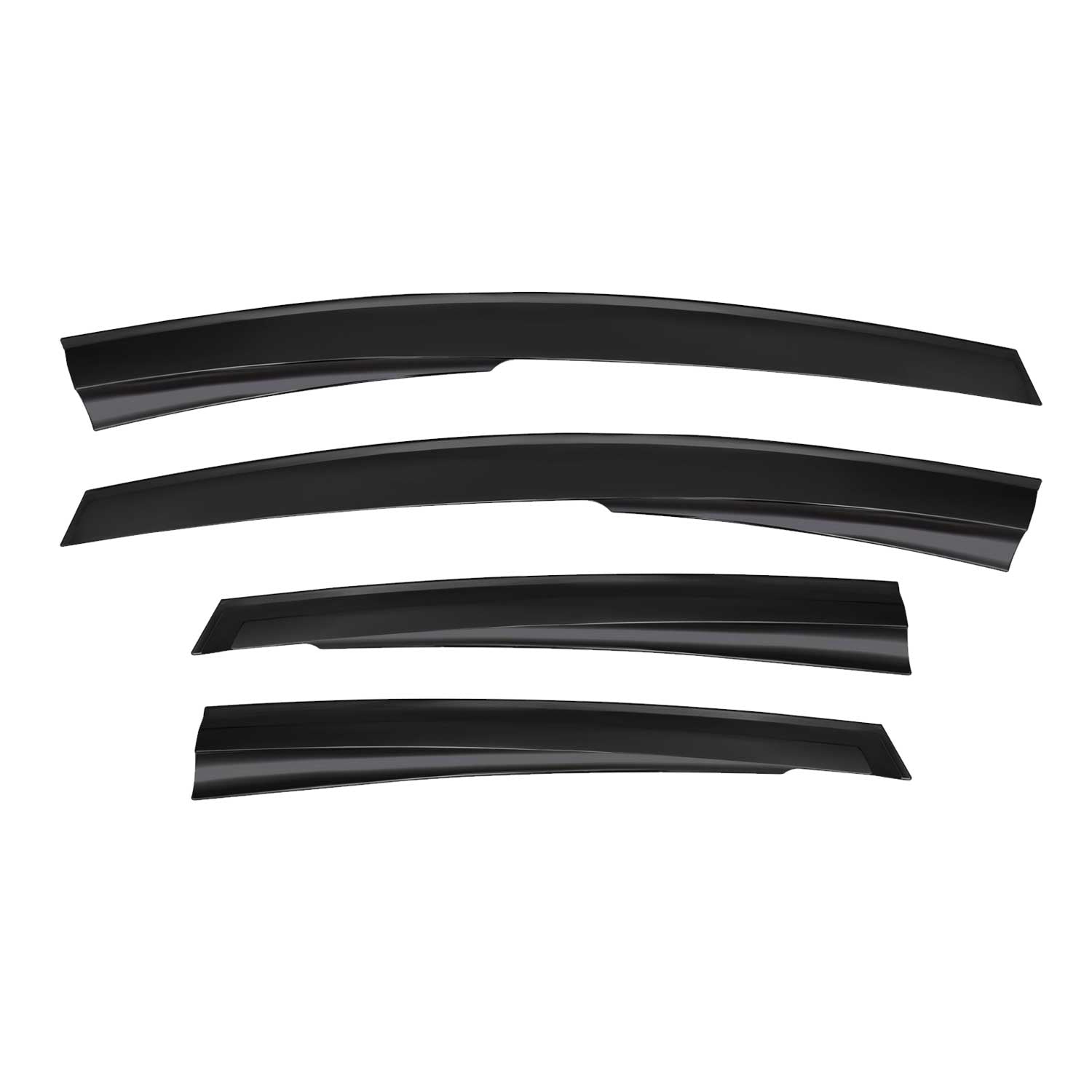 2011-2019 Ford Fiesta Hatchback Window Visor Vent Rain Deflector 4Pcs Smoke