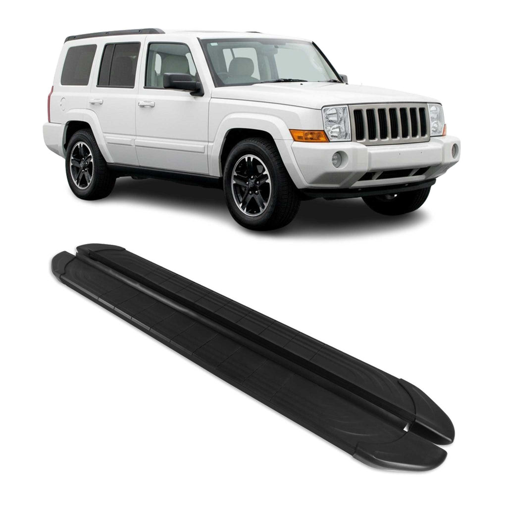 2005-2010 Jeep Commander XK 2004-2011 / Grand Cherokee WK Running Boards Side Steps Black