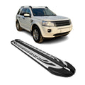 2008-2015 Land Rover LR2 Running Boards Side Steps Silver & Black