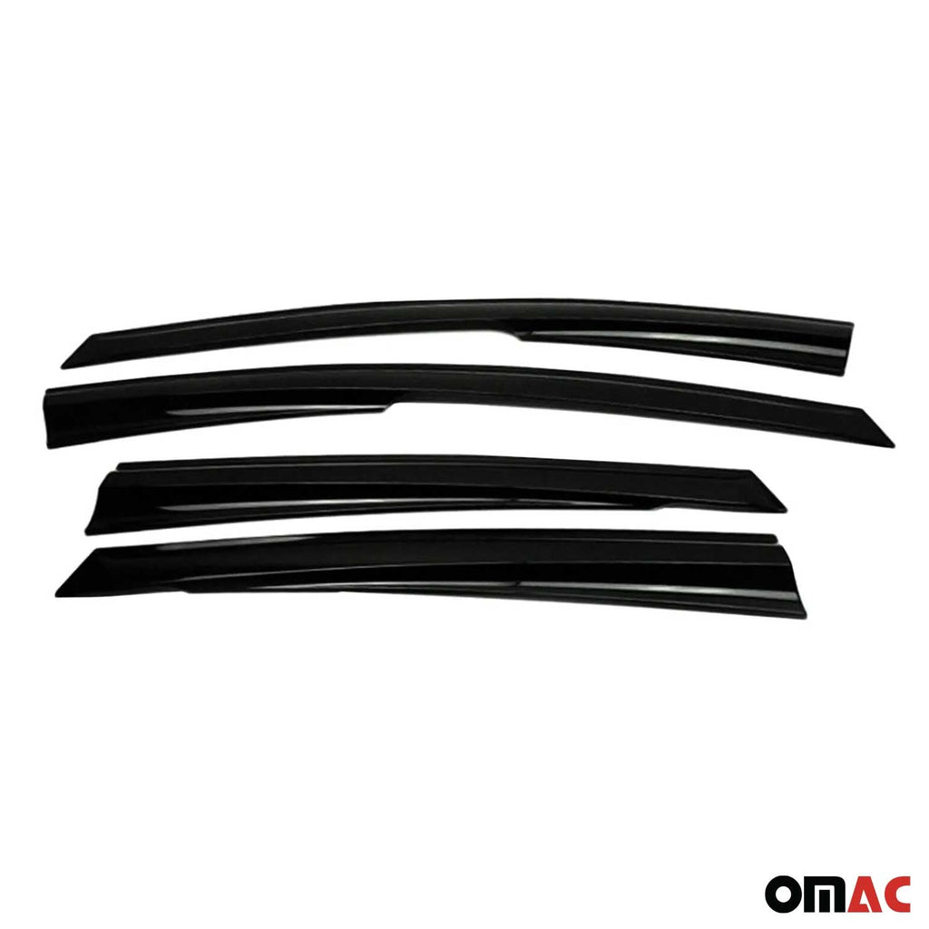 2012-2018 Ford Focus Window Visor Vent Rain Deflector 4Pcs Smoke