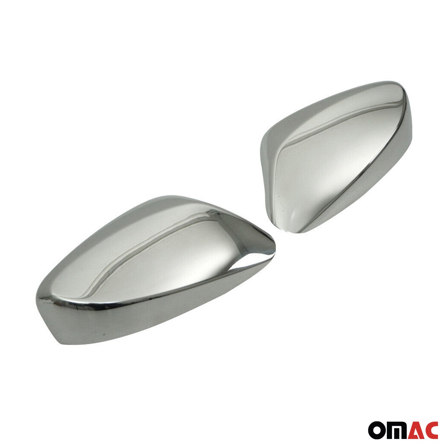 2011-2017 Hyundai Accent Sedan Side Mirror Cover Caps Stainless Steel Silver 2 Pcs