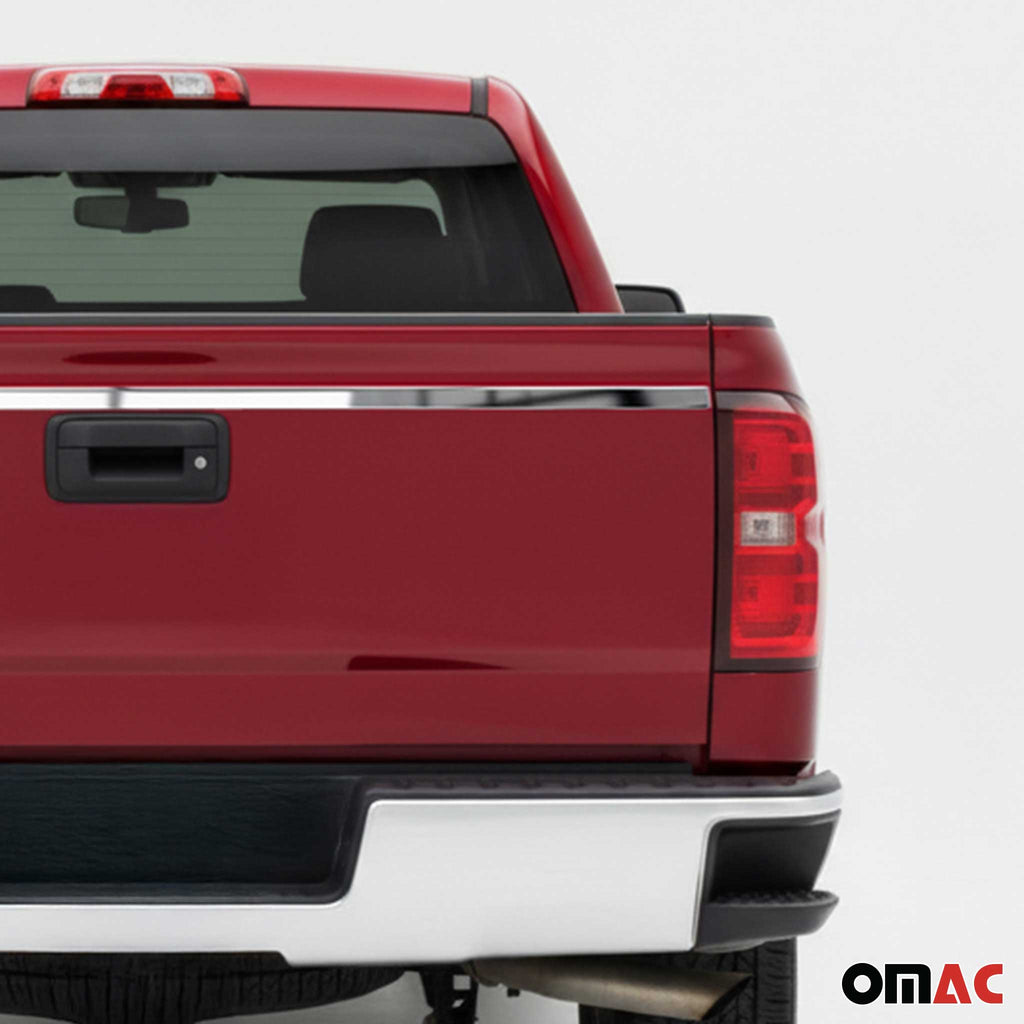 2014-2019 Chevrolet Silverado 1500 2500 3500 Lower Trunk Molding Trim Stainless Steel Silver