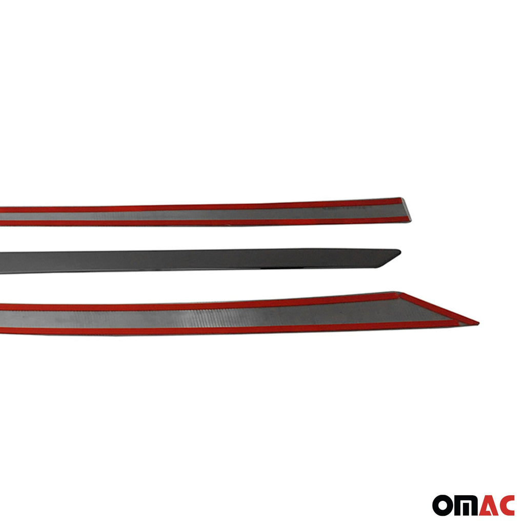 2017-2022 Nissan Rogue Sport Side Door Molding Trim Stainless Steel Dark 4x