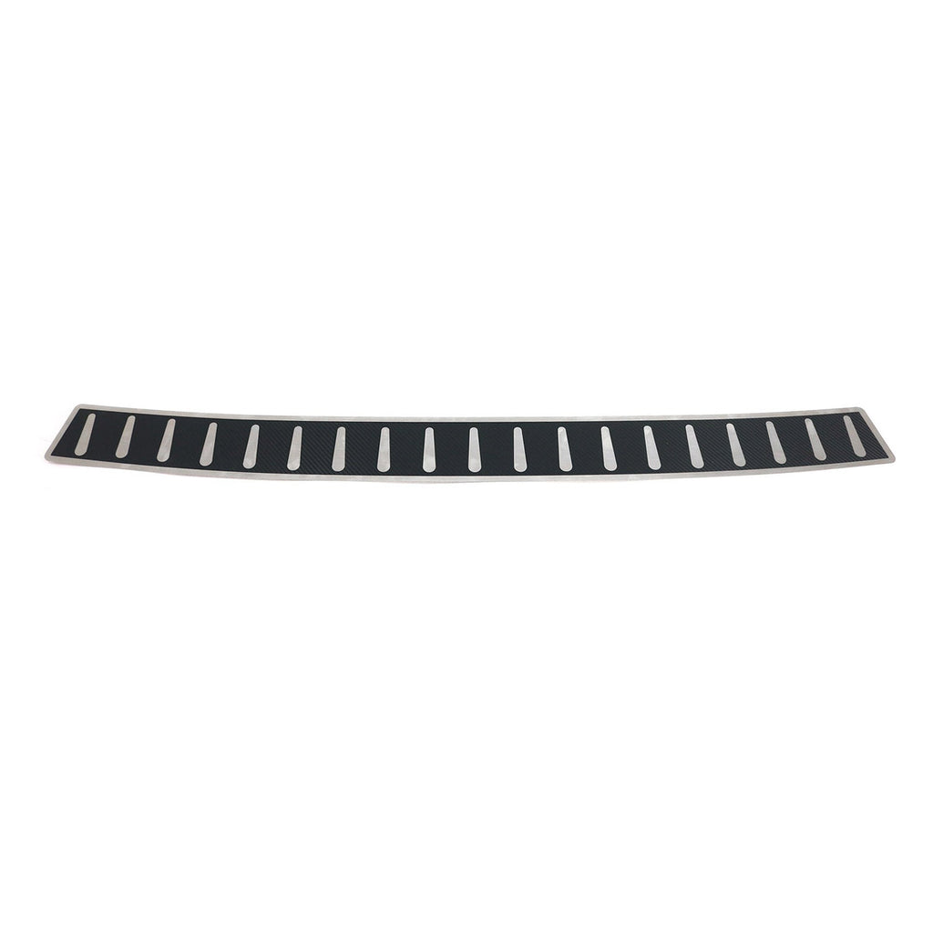 2003-2014 Volvo XC90 Rear Bumper Sill Cover Protector Stainless Steel Carbon Foiled