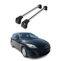 2010-2013 Mazda 3 Hatchback Roof Rack Cross Bars Silver
