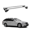 2001-2009 Mercedes C Class S203 Wagon Roof Rack Cross Bars Silver