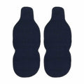 Toyota Antiperspirant Front Seat Cover Pads Black Dark Blue 2 Pcs