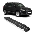 2009-2017 VW Tiguan Running Boards Side Steps Silver & Black