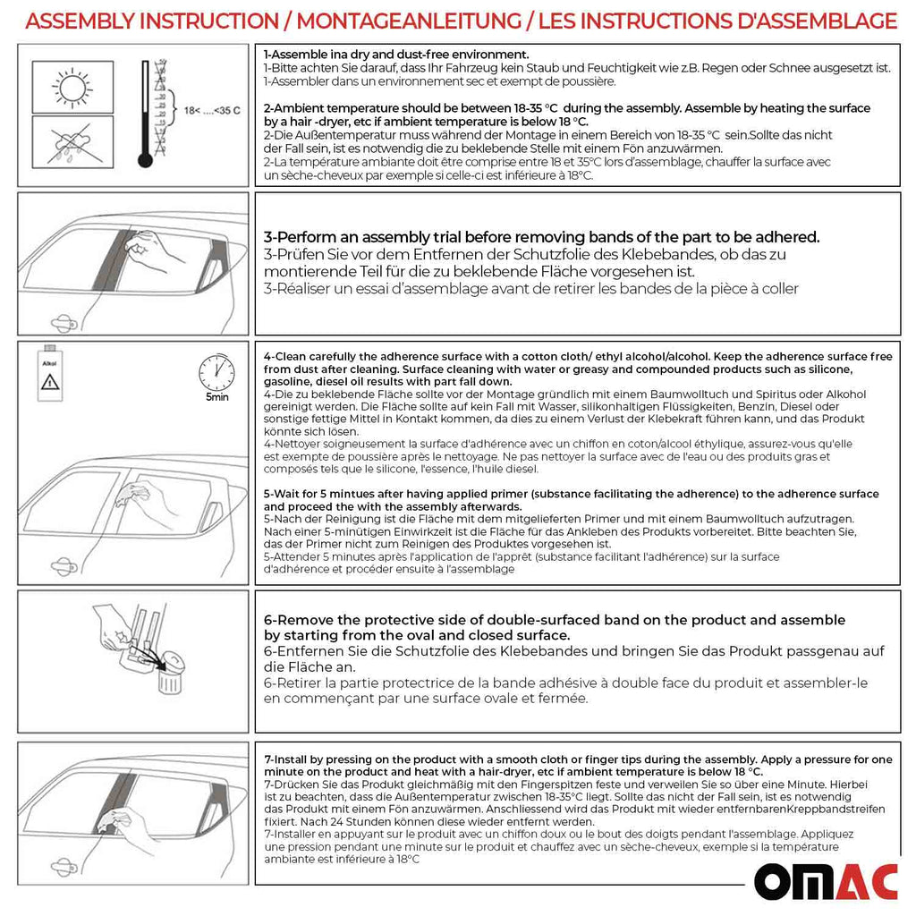 2015-2022 RAM ProMaster City Window B Pillar Posts Door Trim Stainless Steel Dark 8x