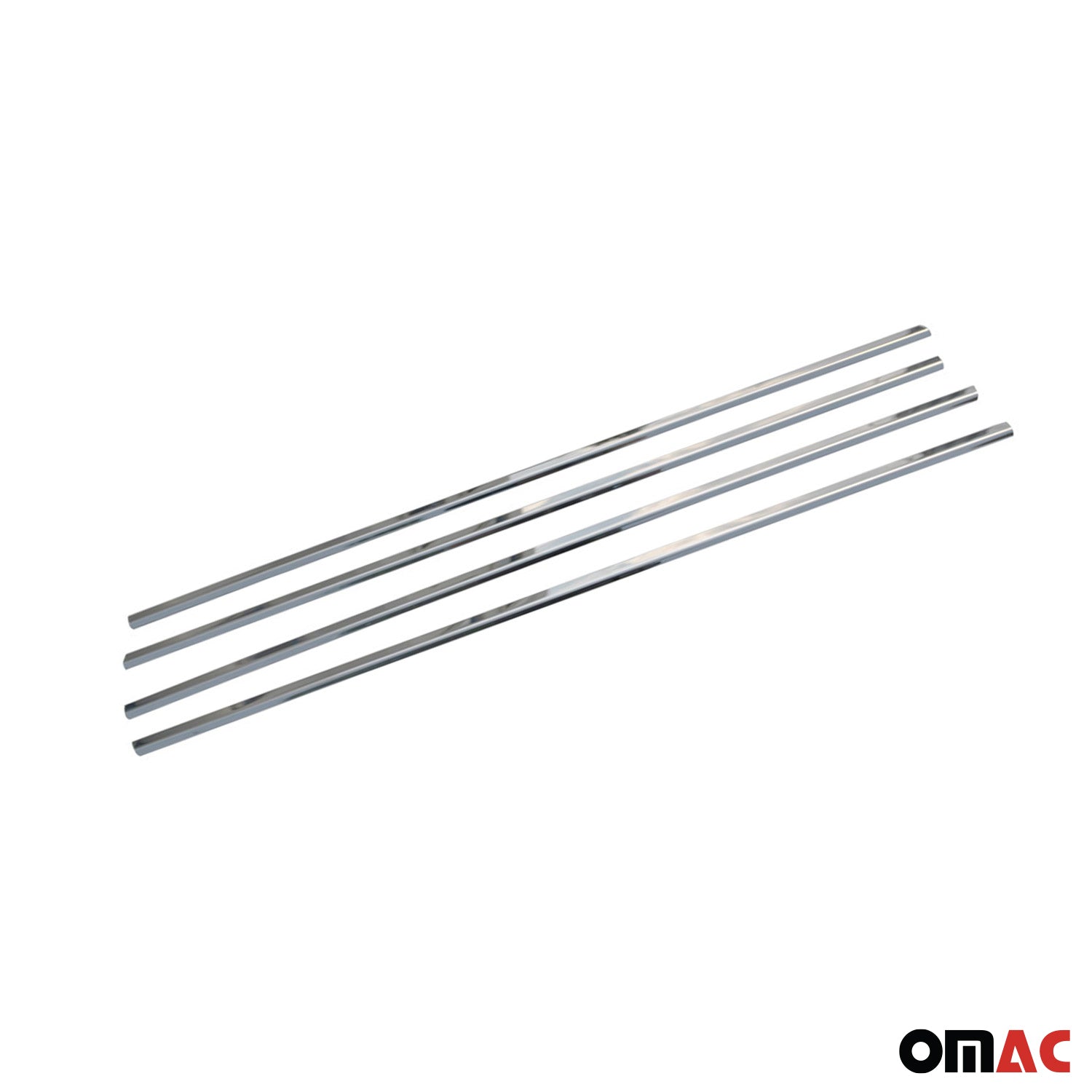 2009-2013 Toyota Corolla Window Molding Trim Streamer Stainless Steel Silver 4 Pcs