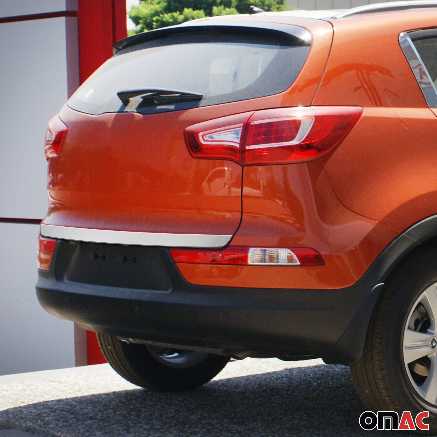 2011-2016 Kia Sportage Rear Trunk Lid Molding Trim Stainless Steel Silver 1Pc