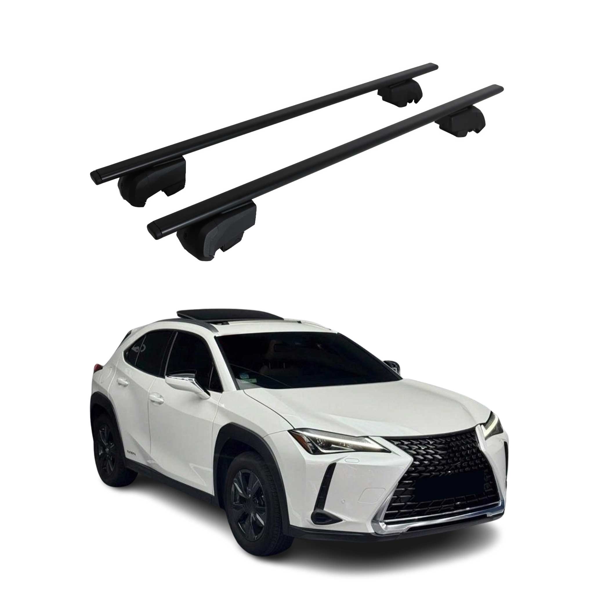 2019-2026 Lexus UX200 UX250h Roof Rack Cross Bars Black