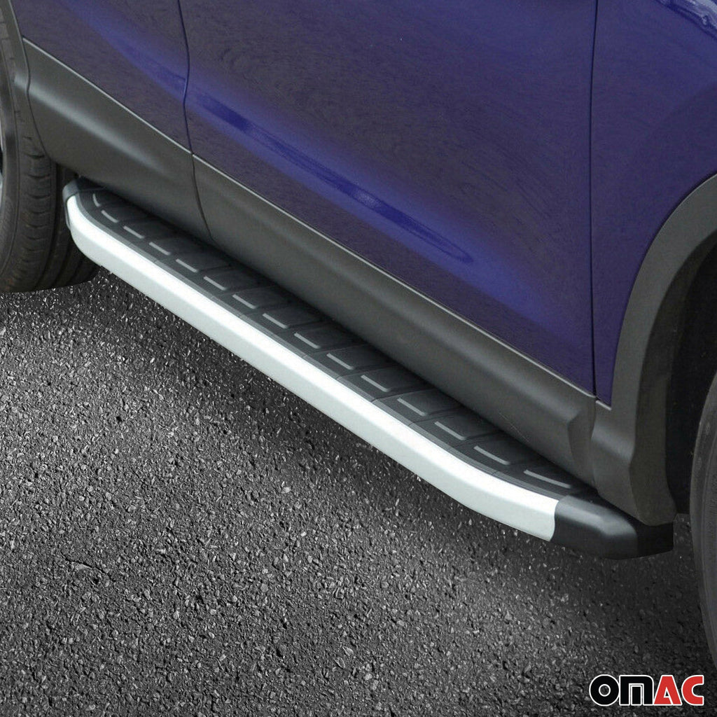 2009-2017 Audi Q5 SQ5 Running Boards Side Steps Silver & Black