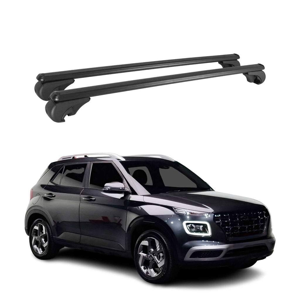 2020-2026 Hyundai Venue Roof Rack Cross Bars Black