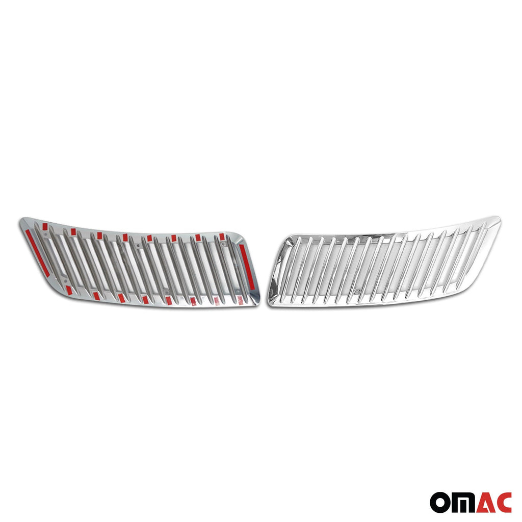 2006-2018 Mercedes Sprinter W906 Front Bumper Grill Trim Molding Silver 2Pcs