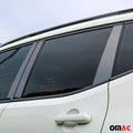 2015-2024 Jeep Renegade Window B Pillar Posts Door Trim Cover Steel Dark 6x