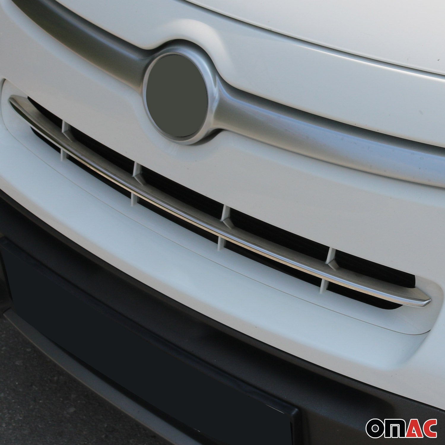 2014-2020 Fiat 500L Popstar Front Bumper Grill Trim Molding Stainless Steel Silver