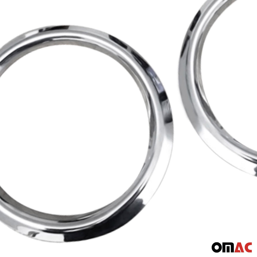 2003-2009 Kia Sorento Fog Light Lamp Bezel Cover Stainless Steel Silver 2 Pcs