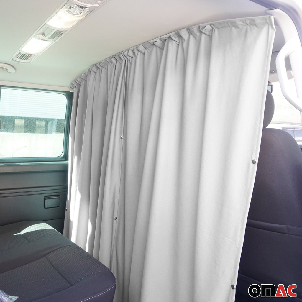 2014-2026 RAM ProMaster Cabin Divider Curtain Privacy Curtains Fabric Gray