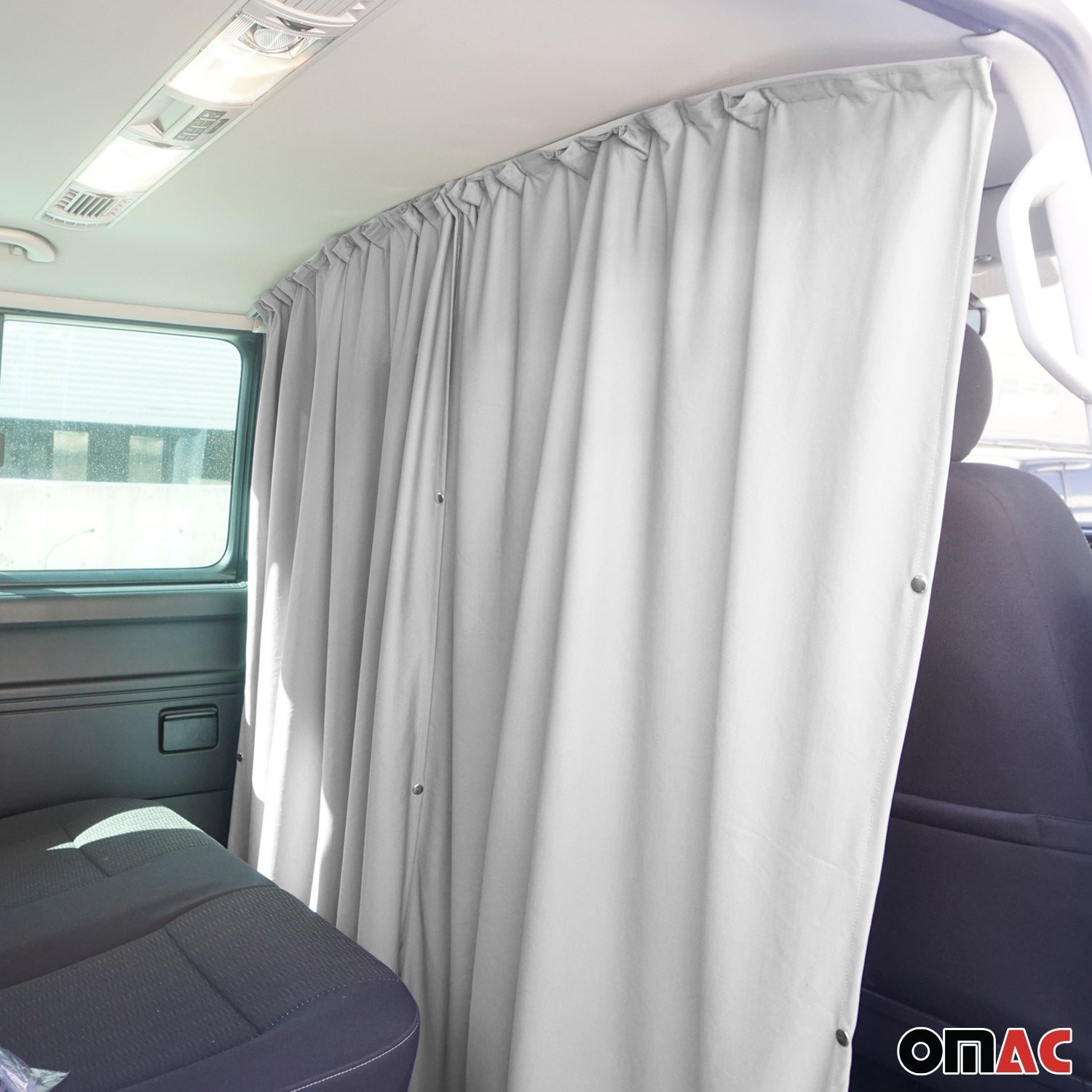 2014-2026 RAM ProMaster Cabin Divider Curtain Privacy Curtains Fabric Gray