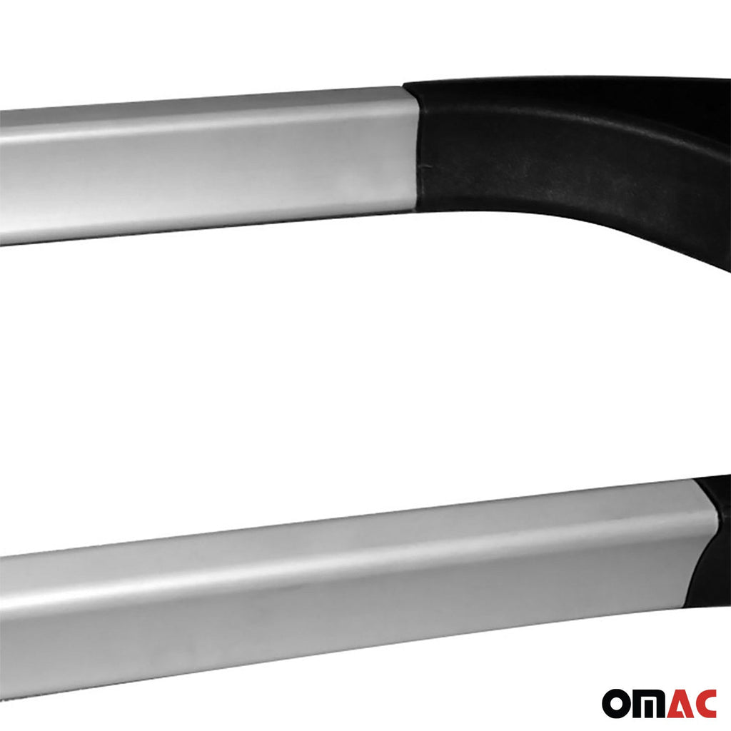 2004-2013 Mazda 3 Roof Rack Rails Side Rails Aluminium Silver 2 Pcs