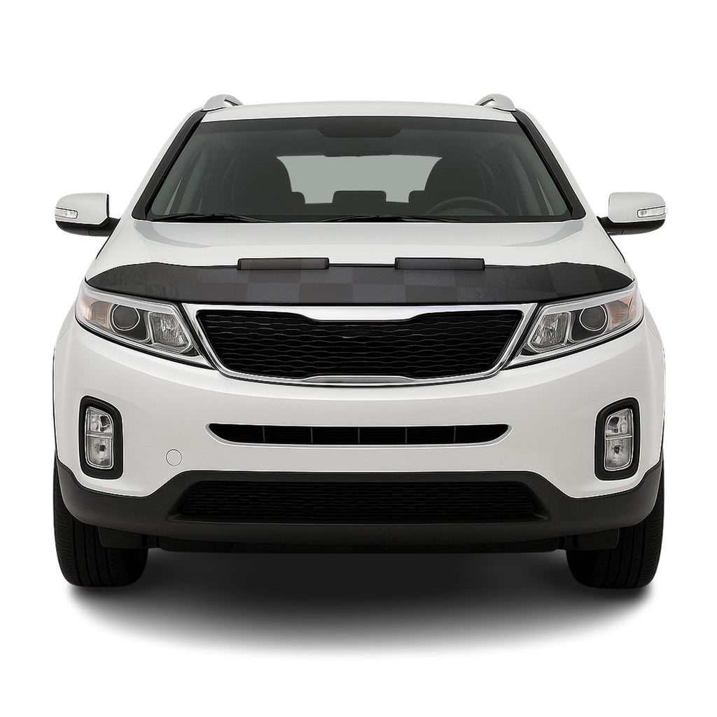 2011-2013 Kia Sorento Car Bonnet Mask Hood Bra Black Chequered 1 Pc