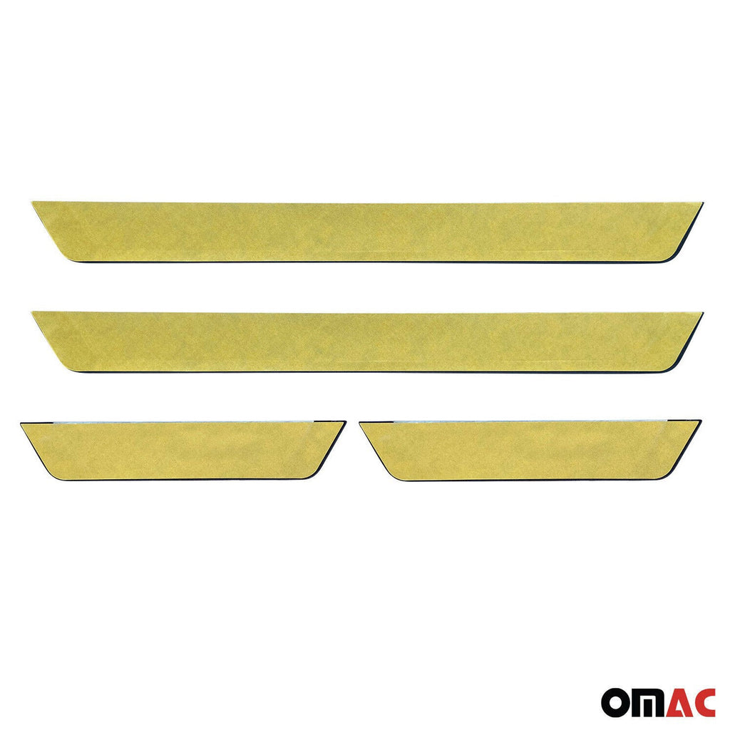 Ford Escape Door Sill Scuff Plate Scratch Protector Exclusive Brushed Stainless Steel 4Pcs