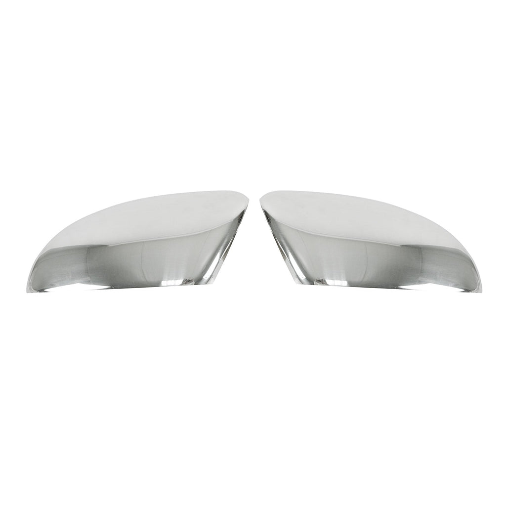 2012-2019 VW Beetle Side Mirror Cover Caps Stainless Steel Silver 2 Pcs