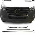 2019-2026 Mercedes Sprinter W907 910 Front Bumper Grill Trim Stainless Steel Dark 4x