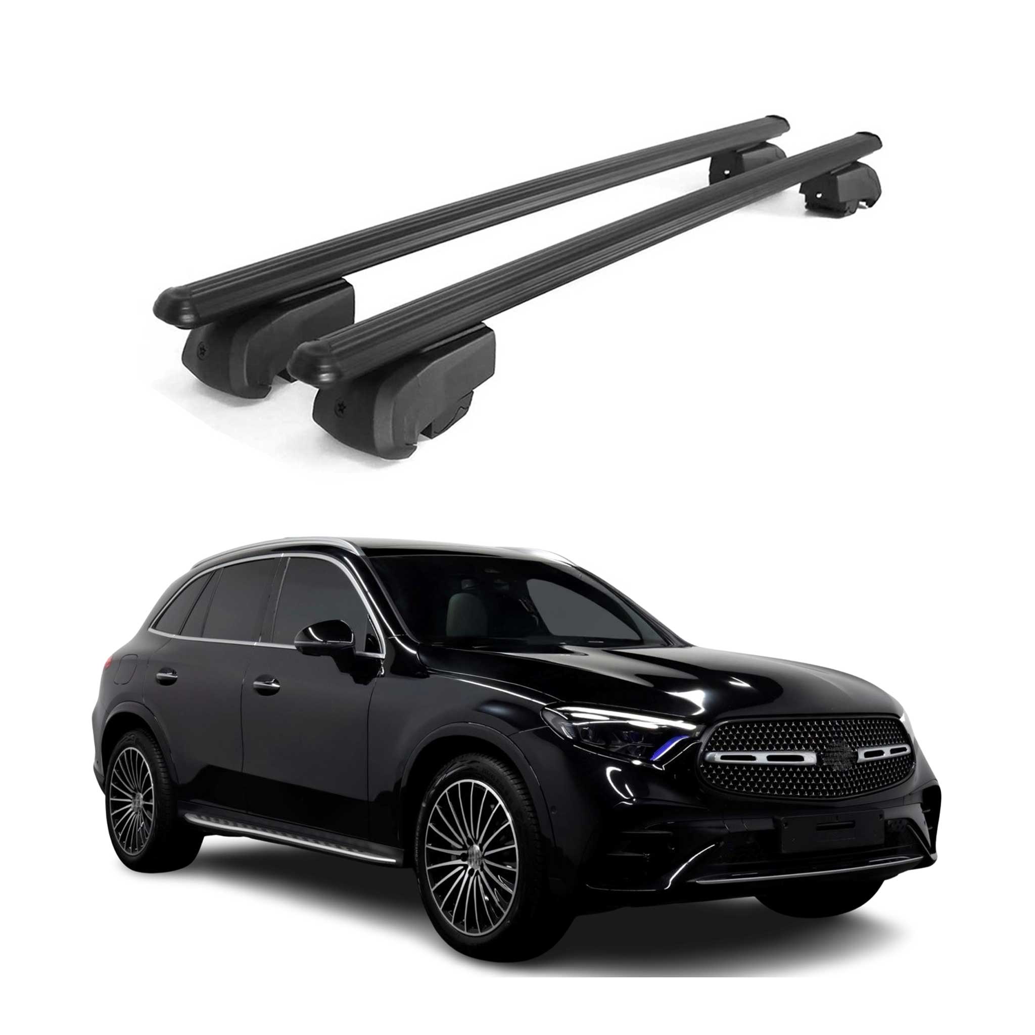 2023-2026 Mercedes GLC Class X254 Roof Rack Cross Bars Black