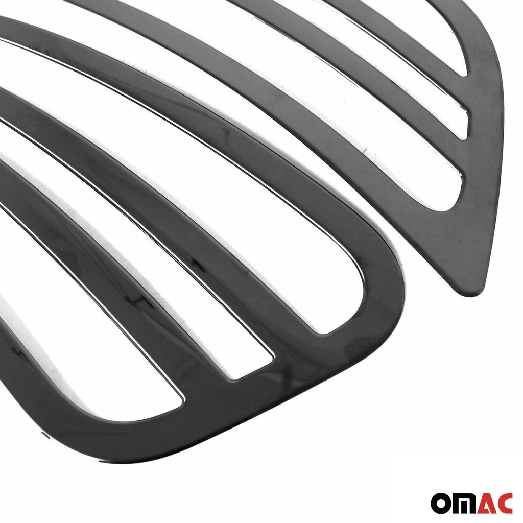 2019-2026 Mercedes Sprinter W907 910 Front Bumper Grill Trim Stainless Steel Dark 2Pcs