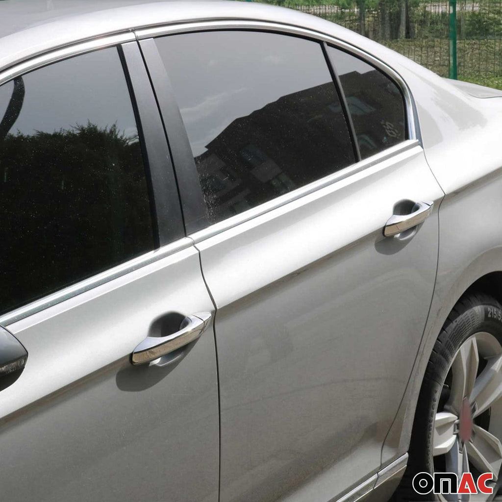 2018-2024 VW Tiguan Car Door Handle Cover Protector Stainless Steel Chrome 8 Pcs