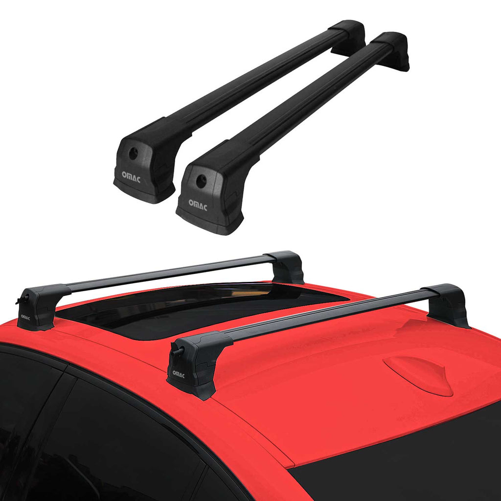 2010-2013 Mazda 3 Roof Rack Cross Bars Black